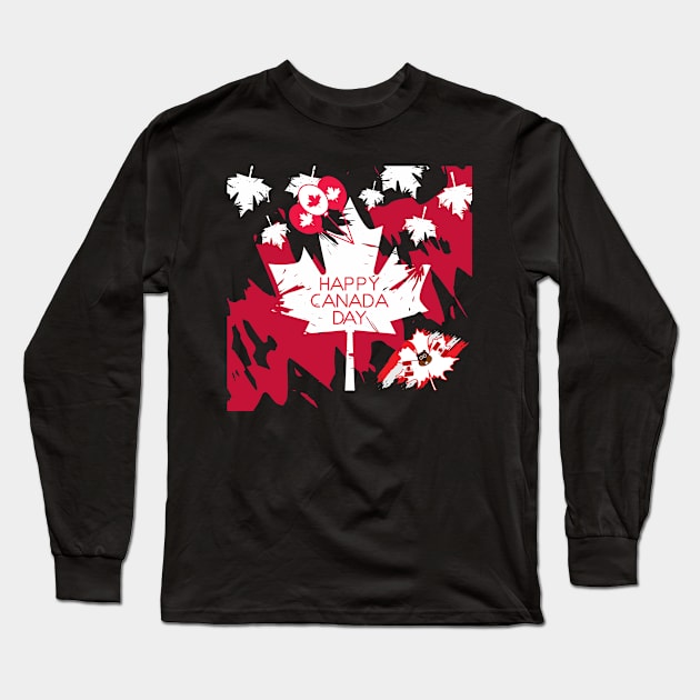 canada day Long Sleeve T-Shirt by MeKong